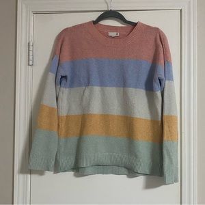 SO Color Block Sweater Size Small